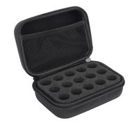 Gosknor 15 Ranuras Estuche Protector para Viales Insulina, Estuche Protector Viale Insulina Refrigerador Color Negro para Viajes Compatible con Viales Estándar de 10 ml