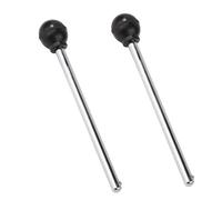 Gosknor 2uds Pasador Pila Pesas, Diámetro 3/8in Espacio Bloqueo 4,4in Redondo Duradero Resistente Máquina Pesas Accesorios para Máquinas Ejercicios Gimnasio Comerciales y Familiares(Negro, Plateado)