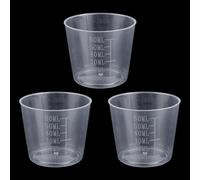 Gosknor 3 Uds Tazas Medidoras de Arroz, 60ml Transparentes Plástico Pequeñas Taza de Lavandería para Olla Arrocera Repuesto para Medir Ingredientes Secos y Líquidos Utensilios Cocina