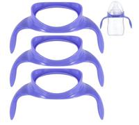 Gosknor 3uds Asas para Lansinoh Biberones, Anticólicos Extraíbles Soporte Biberones Lactancia Fácil Agarre Mango Repuesto Accesorios para Baby Bottle Recién Nacidos de 5oz/8oz, Sin BPA