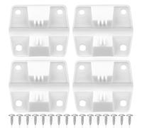 Gosknor 4uds Bisagras de Repuesto Nevera para Coleman, Kit de Bisagras Plástico Resistente con 16 Tornillos Acero Inoxidable Piezas Repuesto para Hielera Camping Congelador Portátil y Caja Térmica