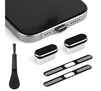 Gosknor 5uds Enchufe Antipolvo USB C para iPhone Serie 15/16, Enchufe Puerto Tipo C Cubierta Antipolvo para Altavoz y Cepillo Limpieza para Puerto Carga Accesorios Teléfono Todos Dispositivos USB C