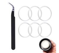 Gosknor 6 Pzs Juntas Tóricas de Silicona para Botellas de Agua, Repuesto de Junta de Boca Ancha con Pinzas Juntas de Repuesto para Botellas de Agua para Botellas HydroFlask de 12/16/24/32/40 oz