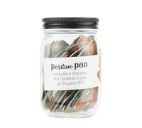 Gosknor 60 Tarjetas de Afirmación Positiva sobre la Caca, Tarjetas de Apoyo Emocional con Frasco Vidrio Transparente Regalos Decorativos para Animar a Amigos Compañeros Trabajo Mujeres y Hombres