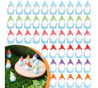 Gosknor 60uds Figuras Gnomos en Miniatura, Figuras Resina en Miniatura Decoración Hadas Minifiguras a Granel Gnomos Resina Mini Estatuas Gnomos Decoración de Hadas para Patio al Aire Libre Césped