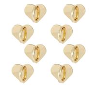 Gosknor 8uds Corazón Soporte para Anillo de Teléfono, Lindo Phone Ring Holder Adhesivo Anillo de Dedo Fono Adhesivo para Funda Teléfono Móvil Tableta Accesorios Bricolaje (gold)