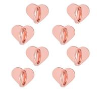 Gosknor 8uds Corazón Soporte para Anillo de Teléfono, Lindo Phone Ring Holder Adhesivo Anillo de Dedo Fono Adhesivo para Funda Teléfono Móvil Tableta Accesorios Bricolaje (rose gold)