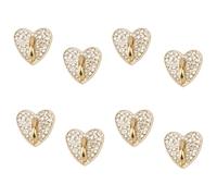 Gosknor 8uds Pegajoso Corazón Teléfono Anillo Soporte Oro Diamante