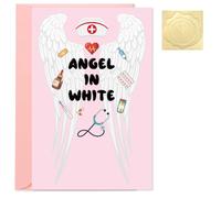 Gosknor Bonita Tarjeta de Agradecimiento para Médicos y Enfermeras, con Sobres Blancos Regalo para el Personal del Hospital y el Preceptor de Enfermería