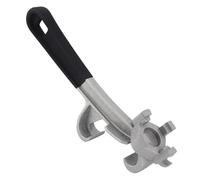 Gosknor Llave para Tapón, Llave para Tapón 3 en 1 Llave para Tapón de Acero al Carbono con Cubierta Antideslizante Abridor de Tapa de Balde Llave para Barril Multifuncional para Uso Comercial
