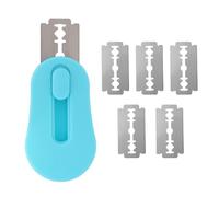 Gosknor Magnético Cortador de Masa Pan, Herramienta de Puntuación Masa madre con 5 Cuchillas Reemplazables para Hornear Pan (Azul)