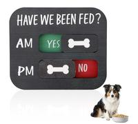Gosknor Recordatorio Alimentación Perros, Fuerza Magnética Fuerte Have We Been Fed Rastreador Alimentación Mascotas Indicación Diaria Am/PM Evitar Perros y Gatos Coman Demasiado o Demasiado Poco