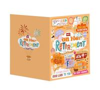 Gosknor Tarjeta Felicitación Jubilación, Tarjetas Despedida Jubilación Tarjeta Regalo Despedida Tarjeta Buena Suerte Tarjetas Felicitación Gigantes para Compañeros Trabajo Hombres y Mujeres