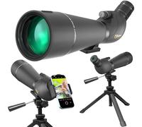 Gosky Alcance de detección de 25-75 x 85 Pulgadas - Alcance Impermeable con trípode, BAK4 de Alta definición, Bolsa de Transporte y Soporte rápido para teléfono, Enfoque Dual, Alcance de observación