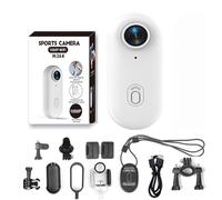 Gosnap - Thumb Camera, Gosnap - Go Snap Camera-4k Thumb Action, Wearable Mini Gosnap Body Camera with 360° Rotation Spring Clip (4K,White)