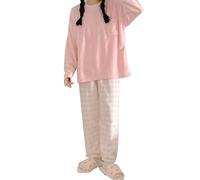 GOSO niñas Pijamas Conjunto 8-14 años - Pijamas de Invierno cálido de Lana para Adolescentes Tops y Pantalones Largos Big Girl Ropa de Dormir Loungewear