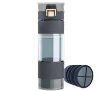 GOSOIT Tritan botella purificadora de agua senderismo y camping, botella de filtración de agua de supervivencia y deportes, purificador de ultrafiltración para supervivencia 17Fl OZ