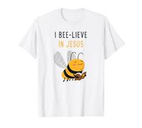 Gospel Kids Christian Faith Cute Bee: I Bee-Lieve in Jesus Camiseta gráfica económica
