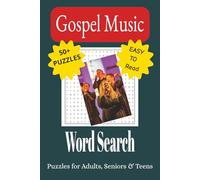 Gospel Music Word Search Puzzle Book: Word Searches with Easy to Read Print about Gospel Music, Songs, Performers and More | 6x9 inches, 110 pages, ... for Vacations, Holidays, and Leisure Time