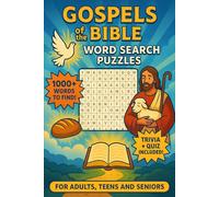 Gospels of the Bible Word Search Puzzles: 60 Word Searches with Easy to Read Print | Trivia and Quiz Included | Brain Games | Boost Your Faith and ... Theology Students | 6x9 inches, 141 pages