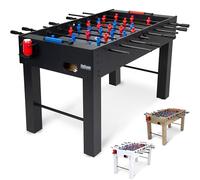 GoSports 54 Inch Full Size Foosball Table - Includes 4 Balls and 2 Cup Holders - Black, Oak, or White