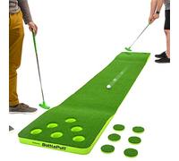 GoSports BattlePutt - Juego de Golf con Putting, Estilo Pong 2 contra 2, con Green de Putting de 3,35 m, 2 putters y 2 Pelotas de Golf