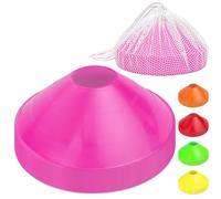 GoSports - Conos deportivos de gran calidad para entrenamiento de agilidad y ejercicios, paquete de 20 con bolsa, color rosa