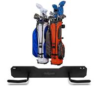 GoSports - Estante de almacenamiento para bolsas de golf montado en la pared, capacidad para 2 bolsas de golf