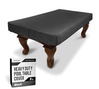 GoSports Funda para Mesa de Billar de Cuero sintético, Impermeable y Resistente al desgarro, Cubierta Resistente para Mesa de Billar para Interiores y Exteriores, Color Negro