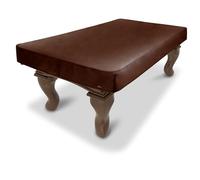 GoSports Funda para Mesa de Billar de Cuero sintético, Impermeable y Resistente al desgarro, Cubierta Resistente para Mesa de Billar para Interiores y Exteriores, Color marrón