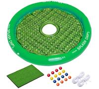 GoSports Games Splash Chip-Juego Flotante, Incluye Objetivo, 16 Pelotas de Golf de Espuma, 1 Alfombrilla de astillado y Cuerdas de sujeción, Unisex-Teen, Verde