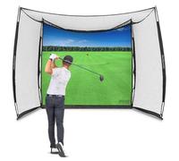 GoSports Jaula de prácticas de golf de 3 x 2,4 m, red de golpeo con pantalla de impacto