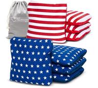 GoSports Juego de 8 pufs de doble cara para cornhole | Slide & Stop Regulation Tournament