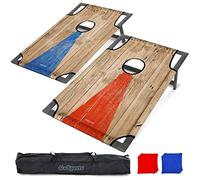GoSports Juego de Lanzamiento de Cornhole con Marco de PVC portátil con 8 Bolsas de Frijoles y Funda de Transporte de Viaje, Elige tu Estilo