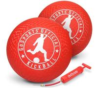 GoSports Official Pelota de Kickball con Bomba (Pack de 2), 25,4 cm