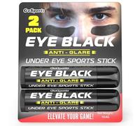 GoSports Palitos deportivos antirreflejos para fútbol, béisbol, sóftbol y más, paquete de 2 barras de pintura deportiva debajo de los ojos