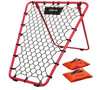 GoSports - Reboteador de baloncesto con marco ajustable, pies de goma antideslizantes y sacos de arena, ayuda portátil para entrenamiento de devoluciones