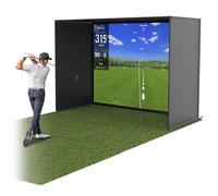 GoSports Red de simulador de Golf de 10 x 8 pies, Juego Completo con Marco y Kit de Pantalla de Impacto HD