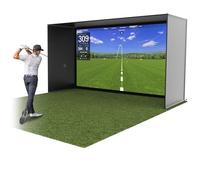 GoSports Red de simulador de Golf de 14 x 8 pies, Juego Completo con Marco y Kit de Pantalla de Impacto HD