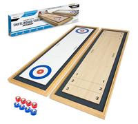 GoSports Shuffleboard Game Sets SHFL-01, Unisex-Adolescente, Blanco, Talla única