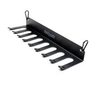 GoSports - Soporte para bates de béisbol y sóftbol, capacidad para 16 bates, montaje en pared o enganche en valla del banquillo, color negro