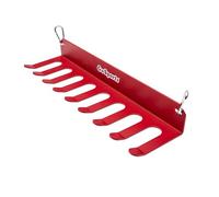 GoSports - Soporte para bates de béisbol y sóftbol, capacidad para 16 bates, montaje en pared o enganche en valla del banquillo, color rojo