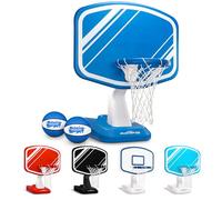 GoSports Splash Hoop Pro - Juego de Baloncesto para Piscina - Incluye aro de Baloncesto acuático para la Piscina, 2 Pelotas y Bomba - Azul