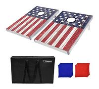 GoSports Tailgate Size 3 ft x 2 ft Cornhole Set - Portable Set Includes 8 Bean Bags & Game Rules