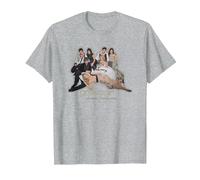 Gossip Girl Group Camiseta, Hombre, Gris Jaspeado, S