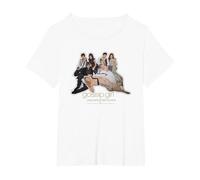 Gossip Girl Group Camiseta, Mujer Tallas Grandes, Blanco, 4XL Grande