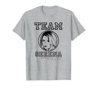 Gossip Girl Team Serena Camiseta, Hombre, Gris Jaspeado, XXL
