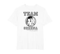 Gossip Girl Team Serena Camiseta, Hombre Tallas Grandes, Blanco, 2X Alto