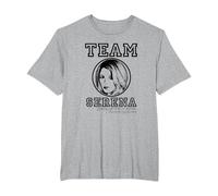 Gossip Girl Team Serena Camiseta, Hombre Tallas Grandes, Gris Jaspeado, 4X Alto