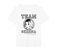 Gossip Girl Team Serena Camiseta, Mujer Tallas Grandes, Blanco, 1XL Grande